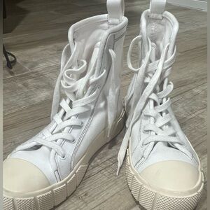 ZARA white hight tops